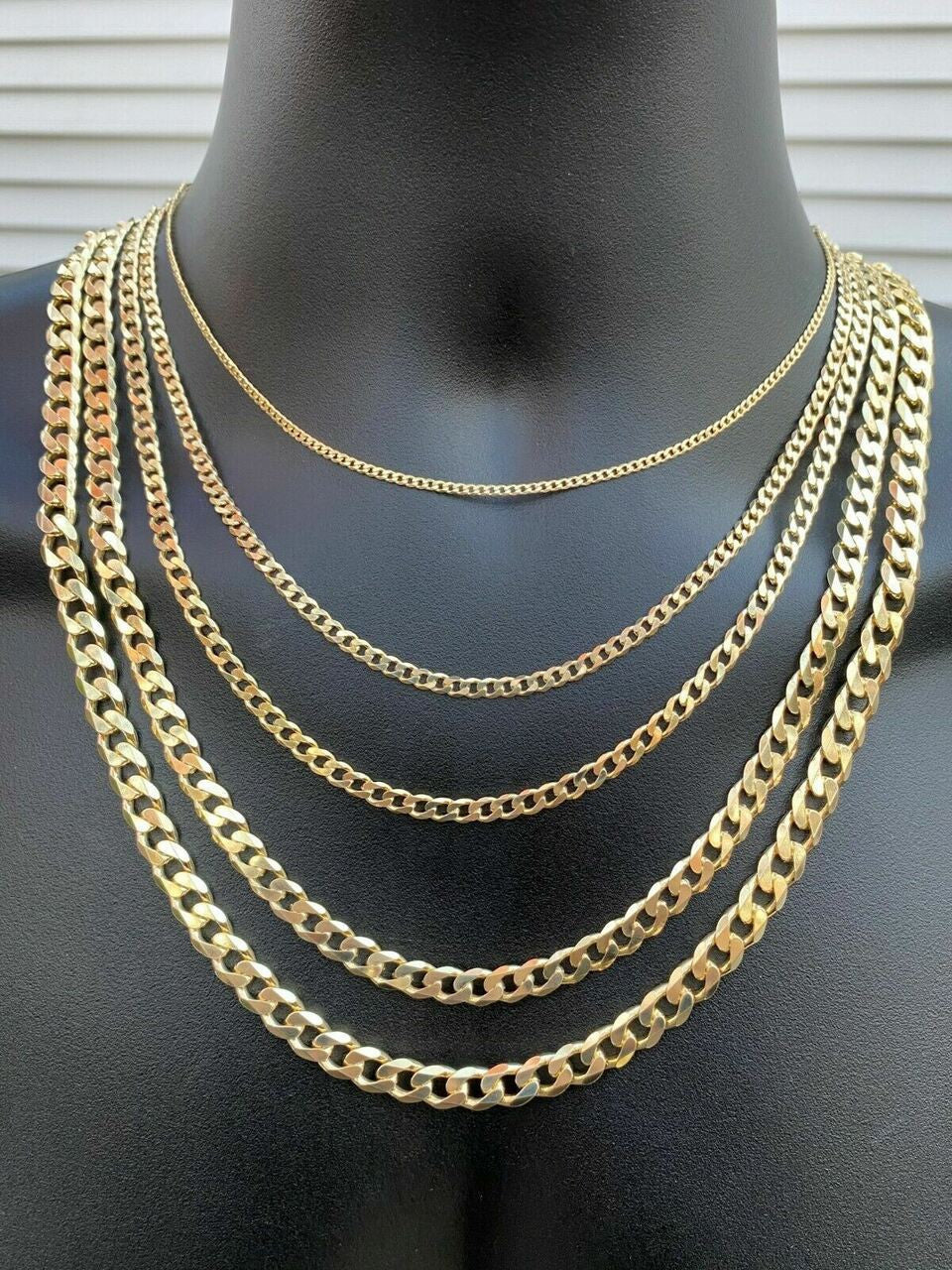 Curb Link Chain Necklace Or Bracelet - 14k Gold Vermeil 925 Silver - 7-30" - 2-16mm