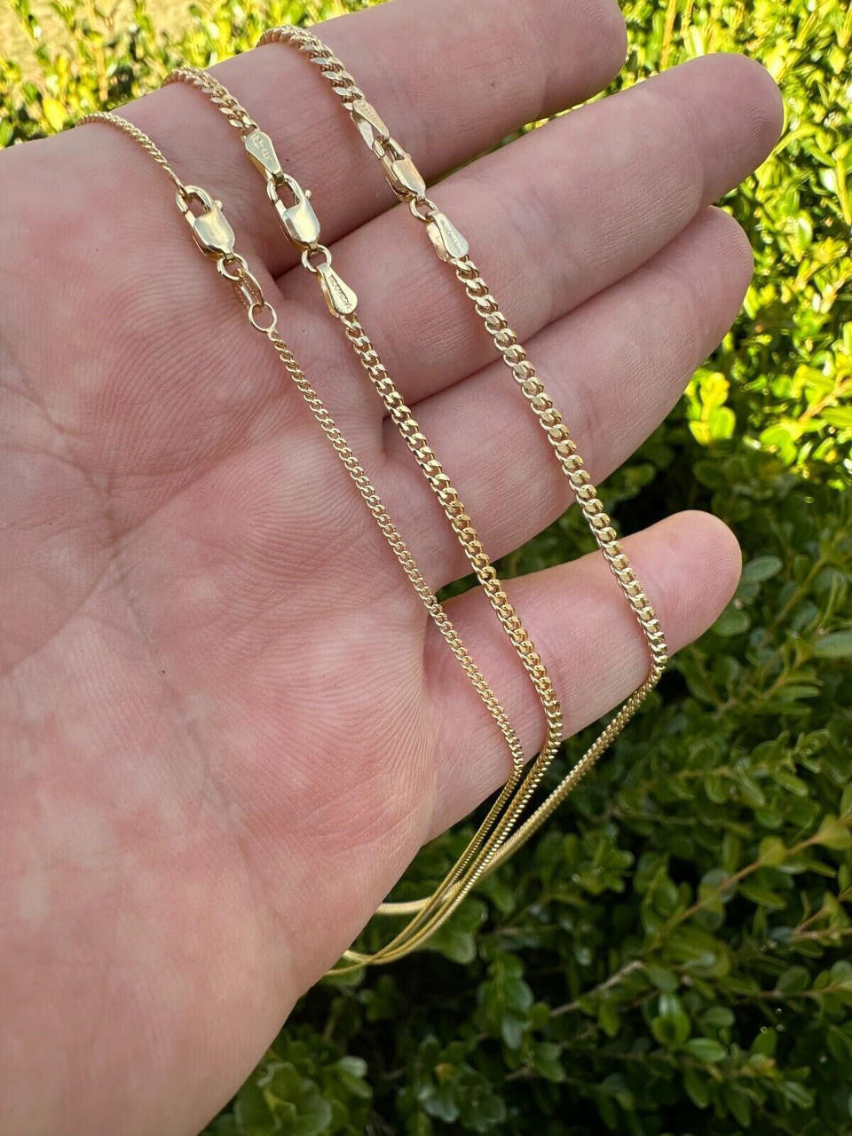 Micro Miami Cuban Link Chain Necklace - 14k Yellow Gold - 16"-24" - 1.5mm-3mm