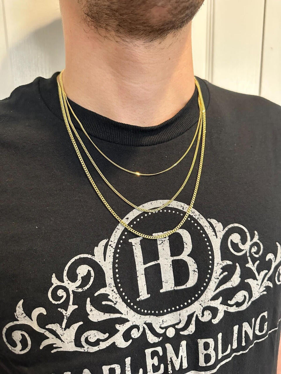 Micro Miami Cuban Link Chain Necklace - 14k Yellow Gold - 16"-24" - 1.5mm-3mm