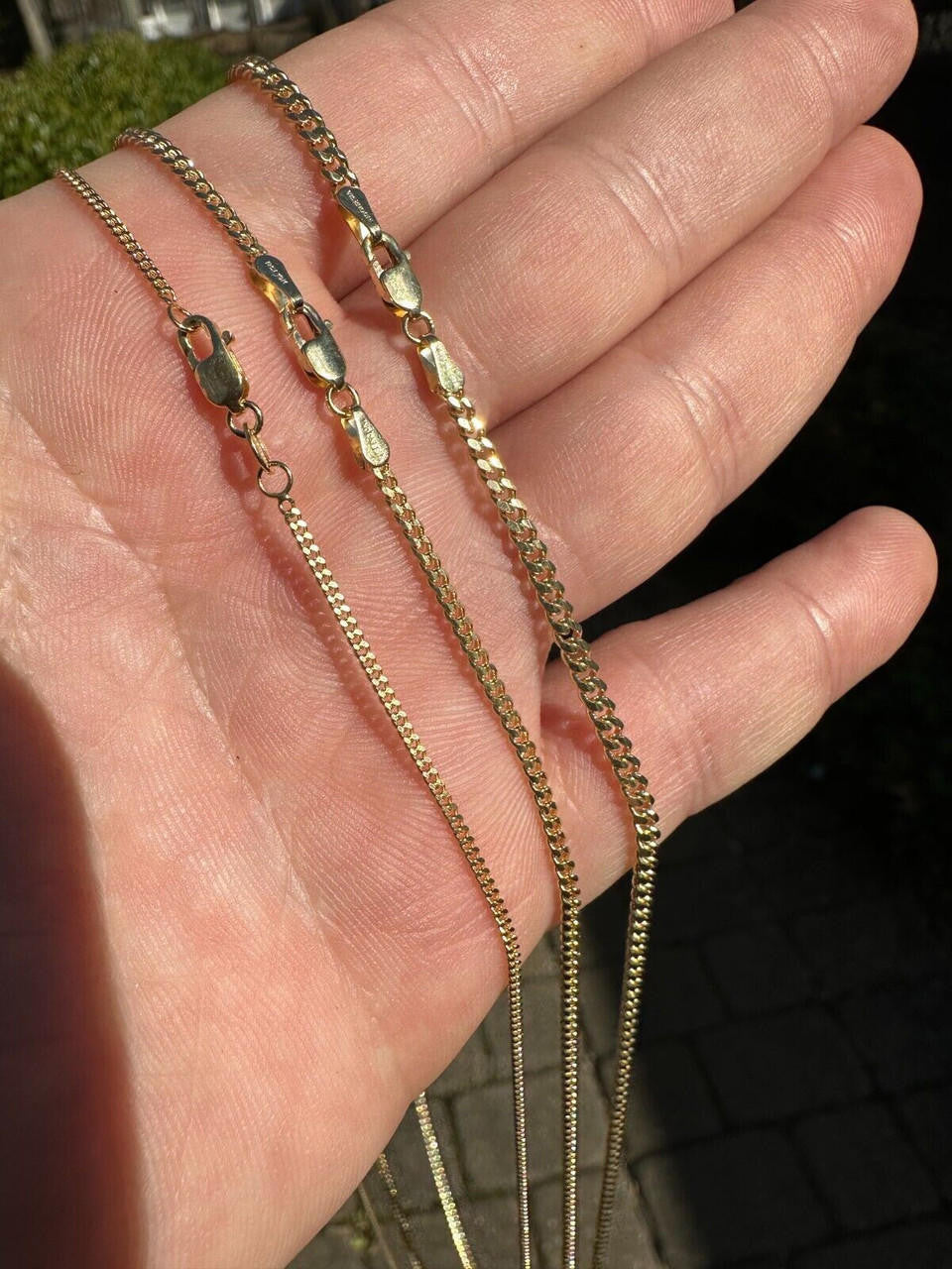 Micro Miami Cuban Link Chain Necklace - 14k Yellow Gold - 16"-24" - 1.5mm-3mm