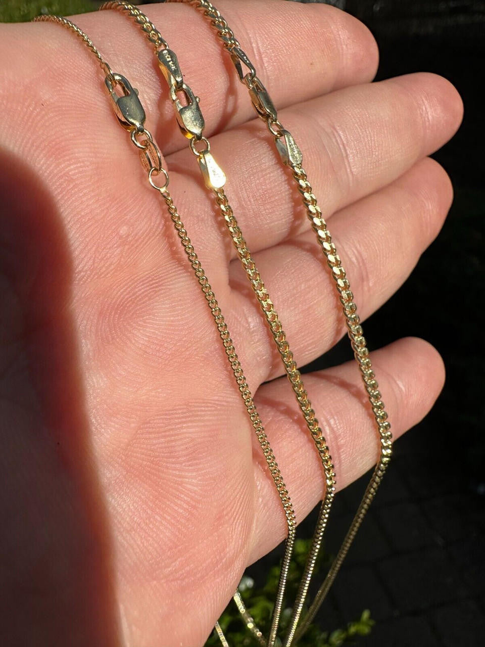 Micro Miami Cuban Link Chain Necklace - 14k Yellow Gold - 16"-24" - 1.5mm-3mm