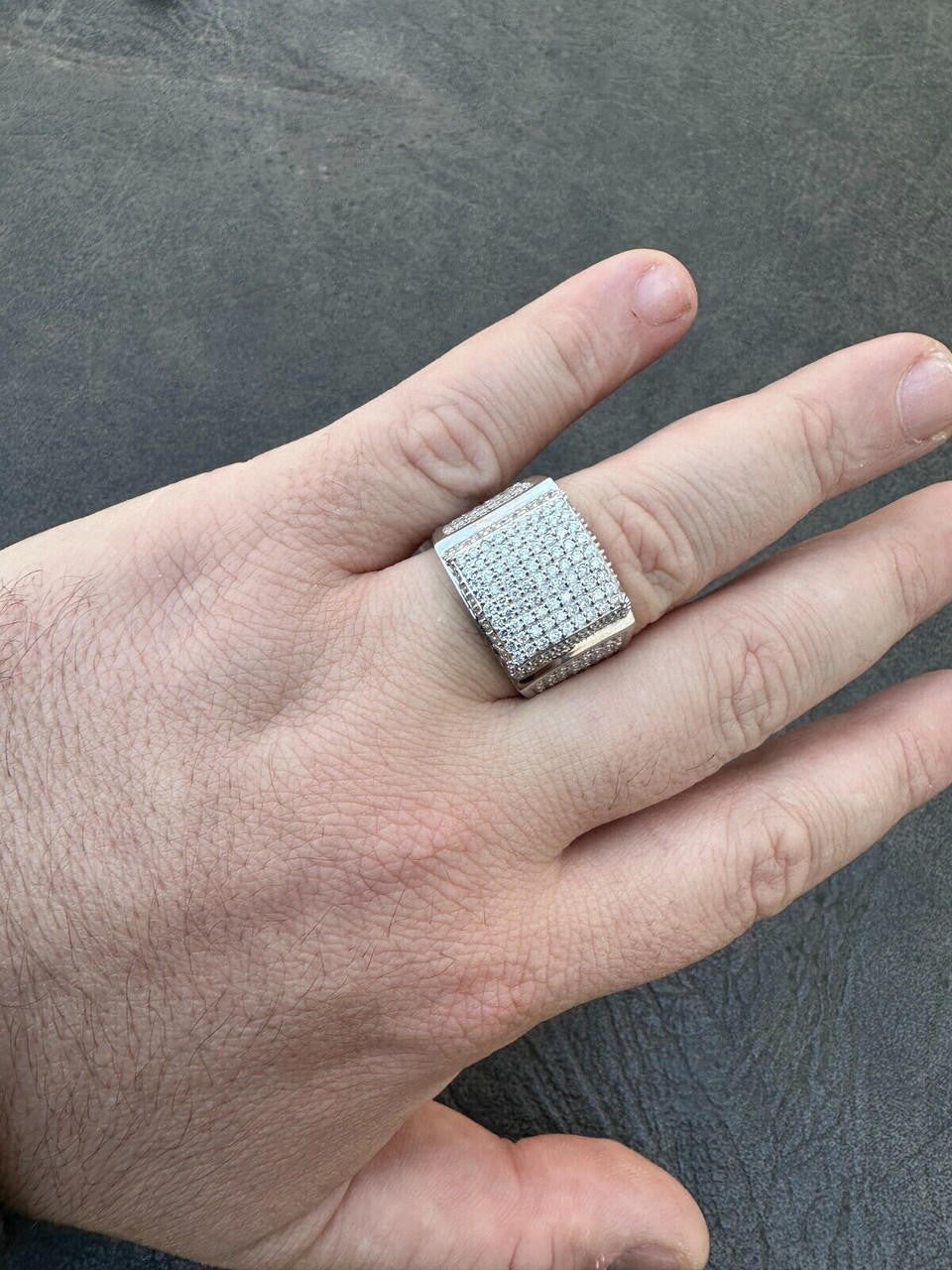 4.47ct Real DIAMOND Harlembling OG Ring - First Ring We Made - 925 Silver