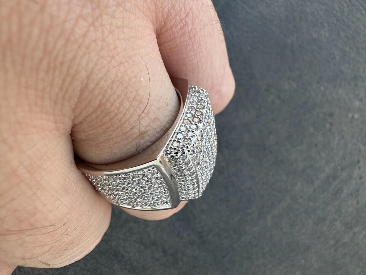 4.47ct Real DIAMOND Harlembling OG Ring - First Ring We Made - 925 Silver