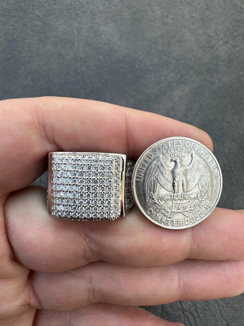 4.47ct Real DIAMOND Harlembling OG Ring - First Ring We Made - 925 Silver