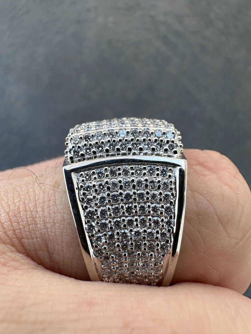 4.47ct Real DIAMOND Harlembling OG Ring - First Ring We Made - 925 Silver