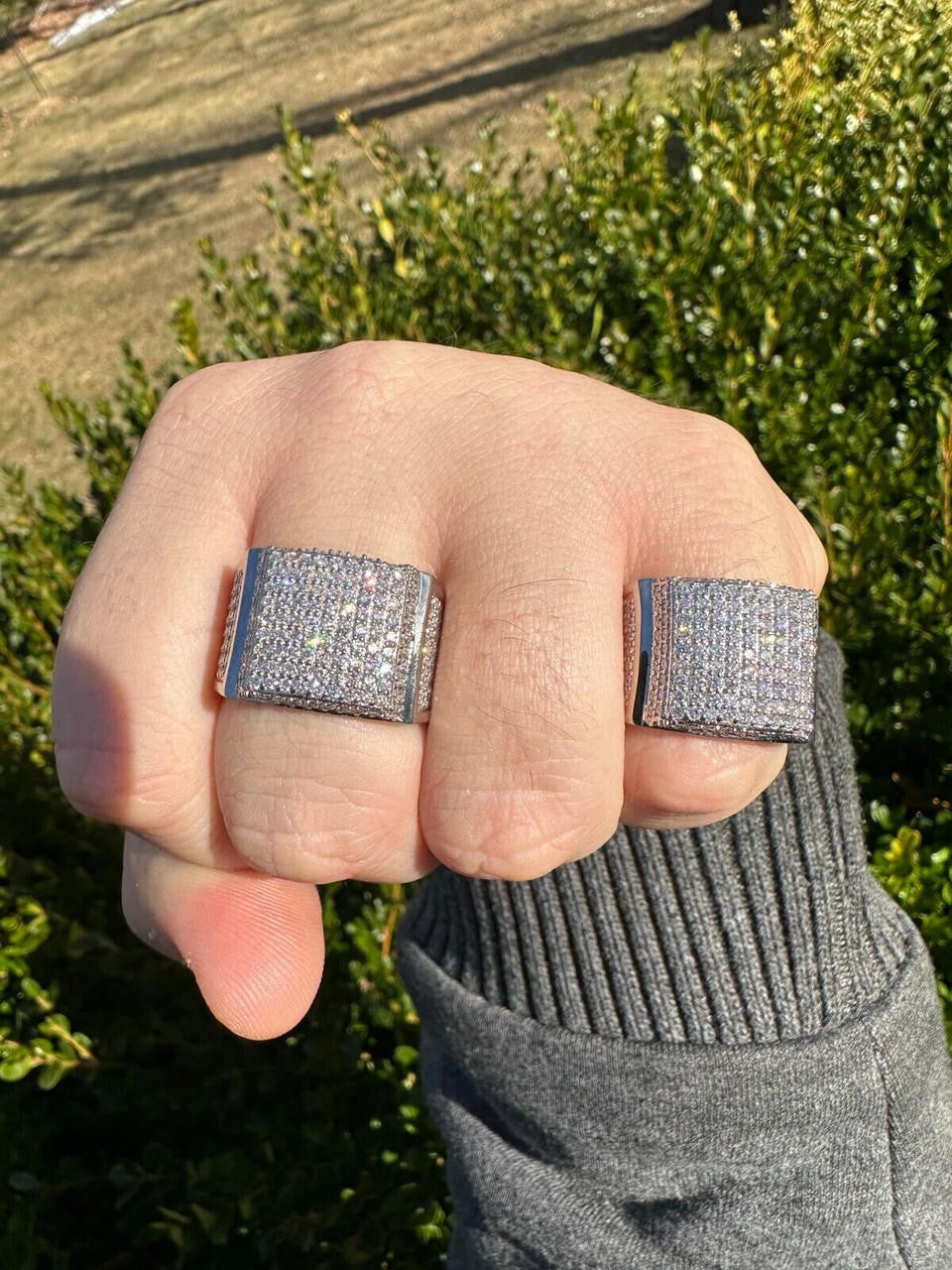 4.47ct Real DIAMOND Harlembling OG Ring - First Ring We Made - 925 Silver