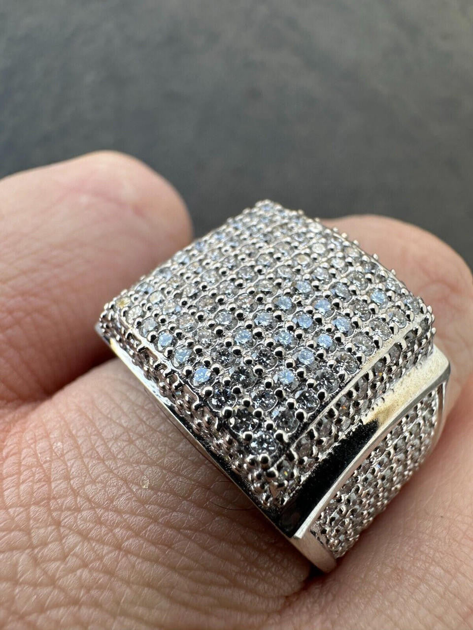 4.49ct Real DIAMOND Harlembling OG Ring - First Ring We Made - 14k White Gold