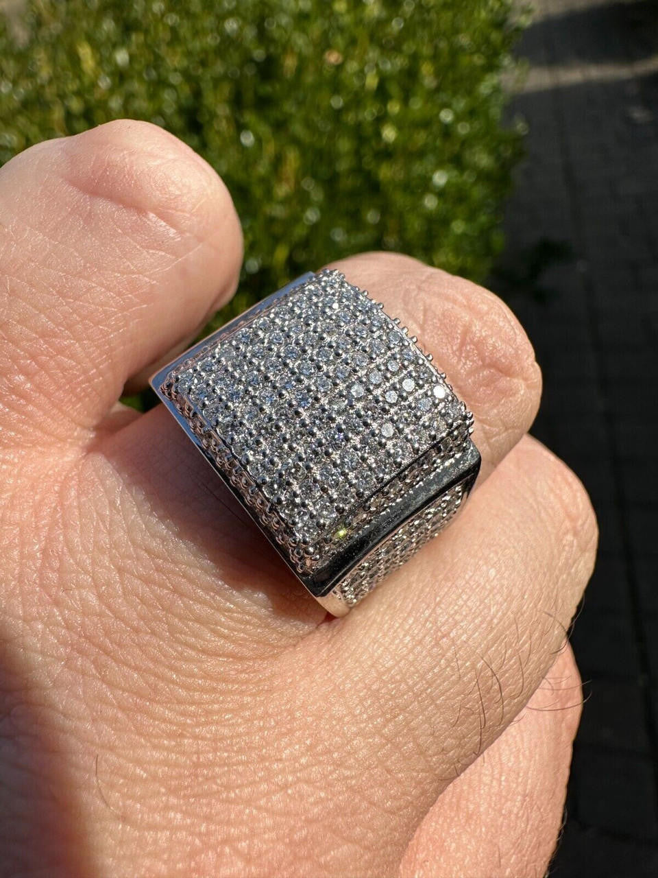 4.49ct Real DIAMOND Harlembling OG Ring - First Ring We Made - 14k White Gold