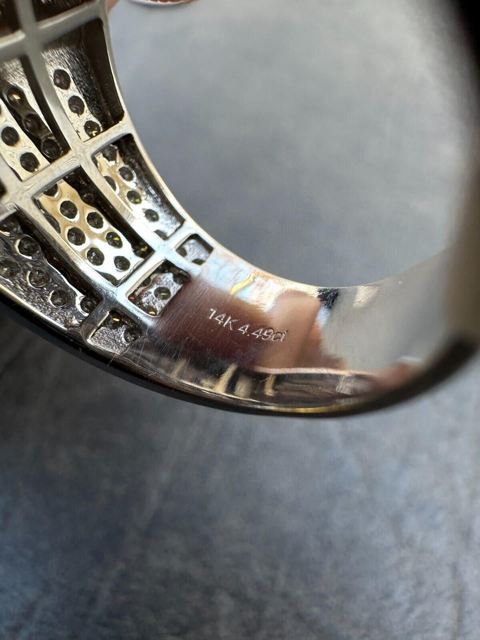4.49ct Real DIAMOND Harlembling OG Ring - First Ring We Made - 14k White Gold