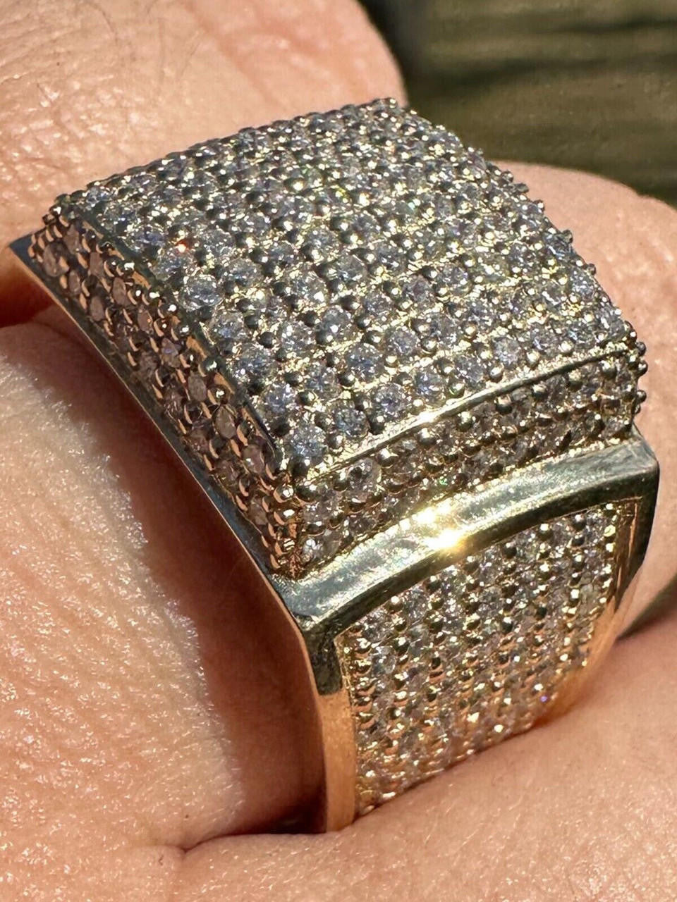 4.49ct Real DIAMOND Harlembling OG Ring - First Ring We Made - 14k Yellow Gold