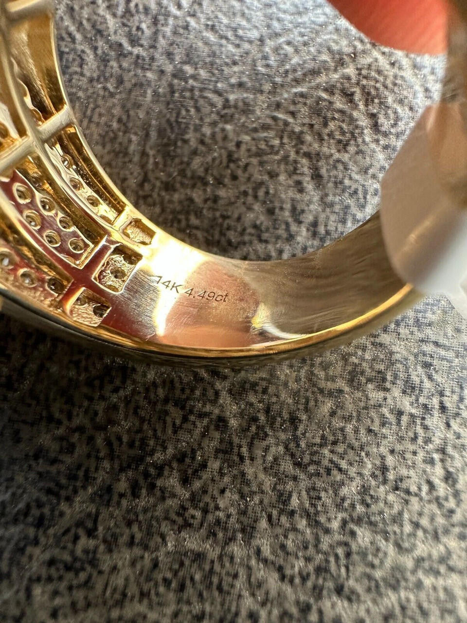 4.49ct Real DIAMOND Harlembling OG Ring - First Ring We Made - 14k Yellow Gold