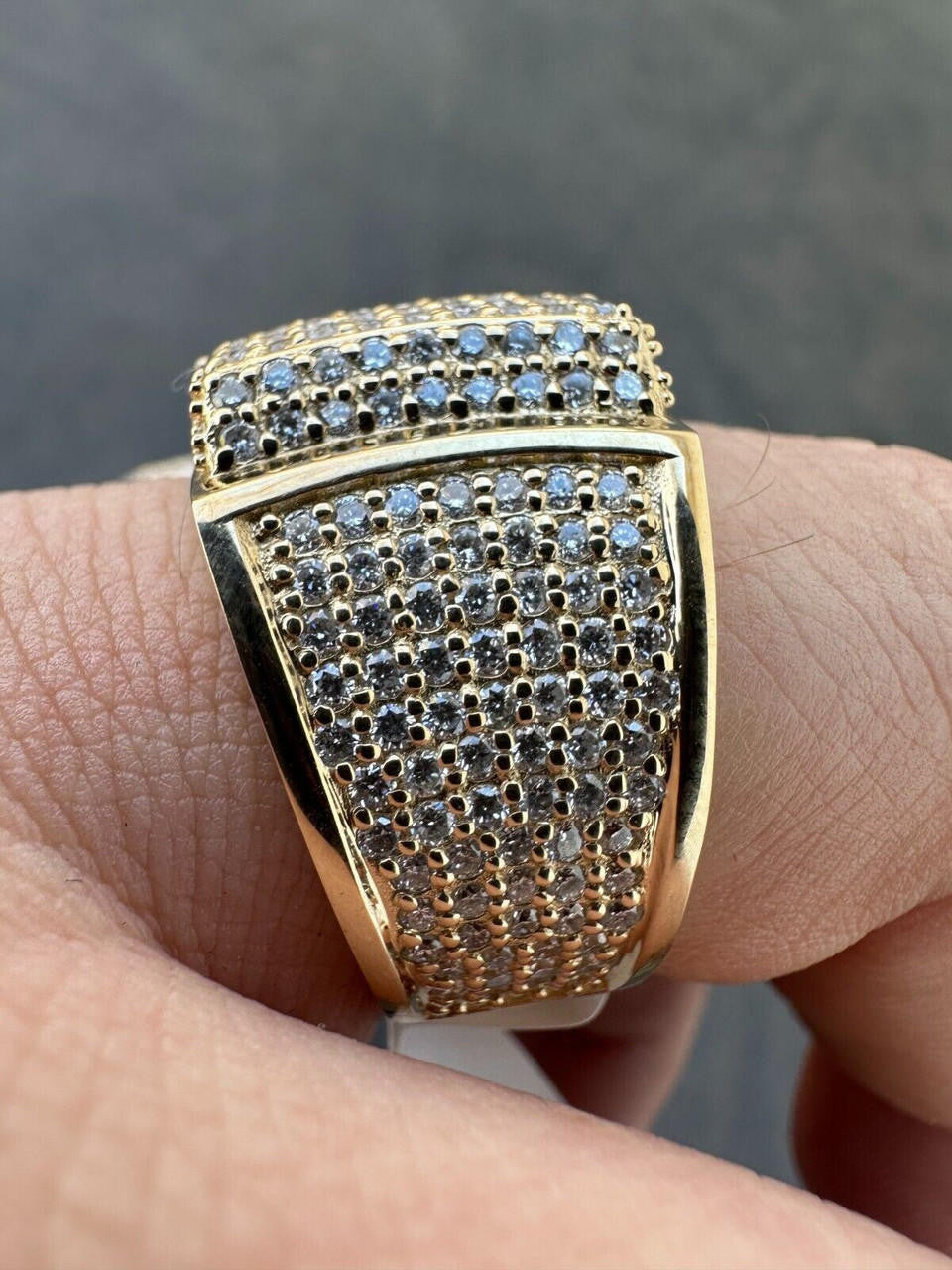 4.49ct Real DIAMOND Harlembling OG Ring - First Ring We Made - 14k Yellow Gold
