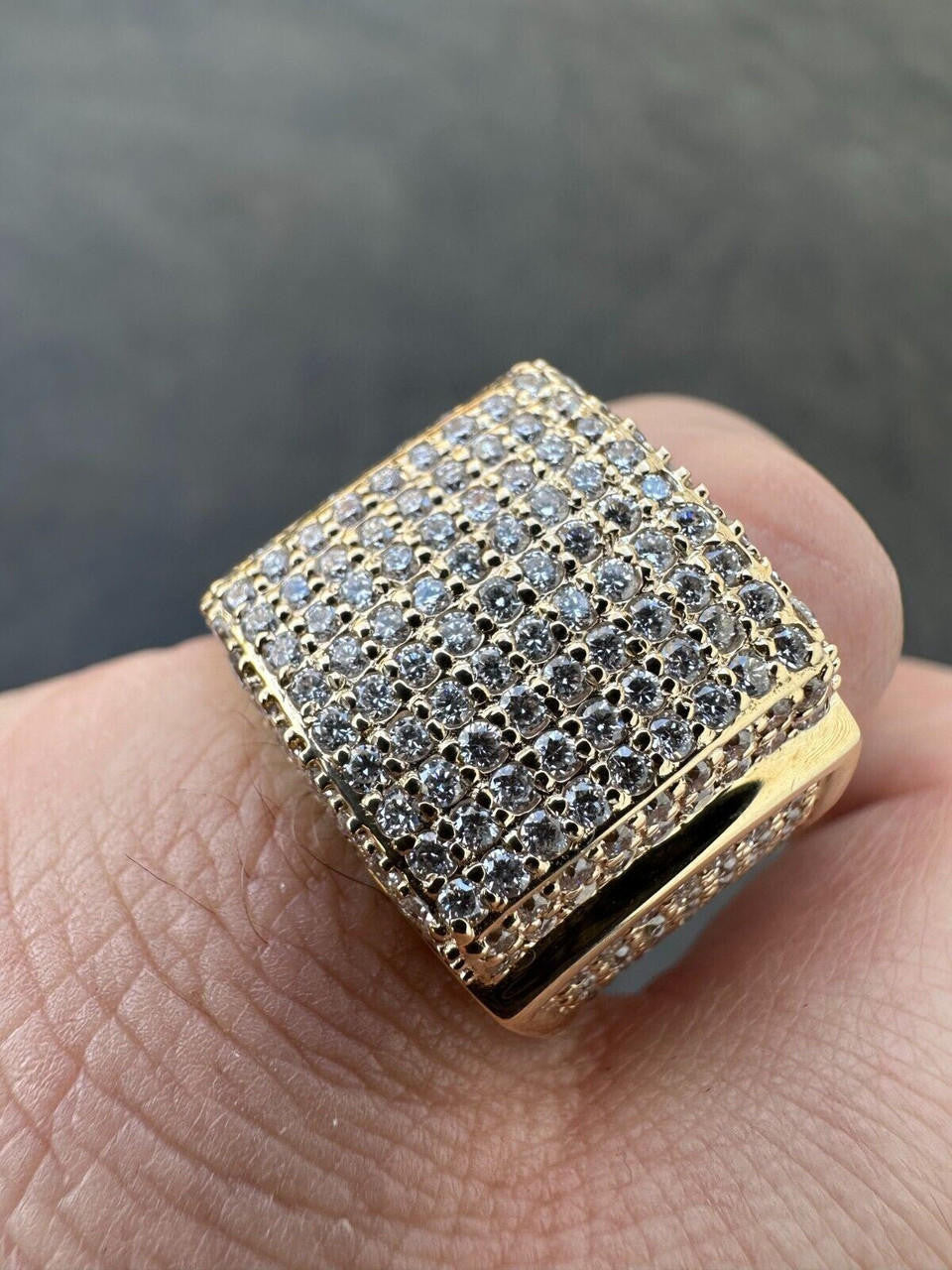 4.49ct Real DIAMOND Harlembling OG Ring - First Ring We Made - 14k Yellow Gold