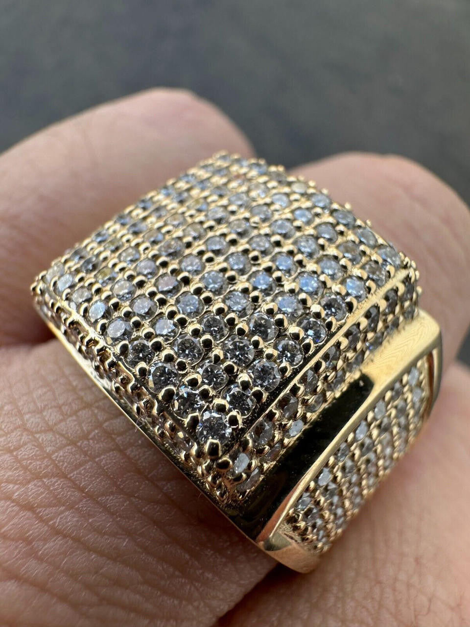 4.49ct Real DIAMOND Harlembling OG Ring - First Ring We Made - 14k Yellow Gold