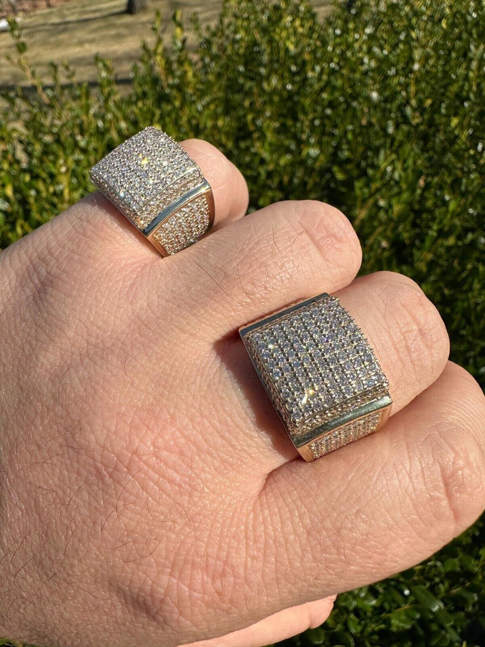 4.49ct Real DIAMOND Harlembling OG Ring - First Ring We Made - 14k Yellow Gold