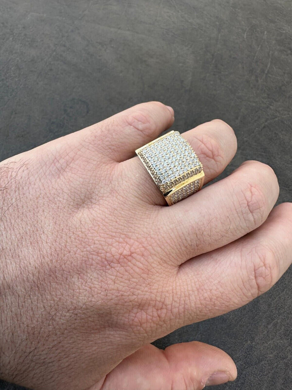 4.49ct Real DIAMOND Harlembling OG Ring - First Ring We Made - 14k Yellow Gold