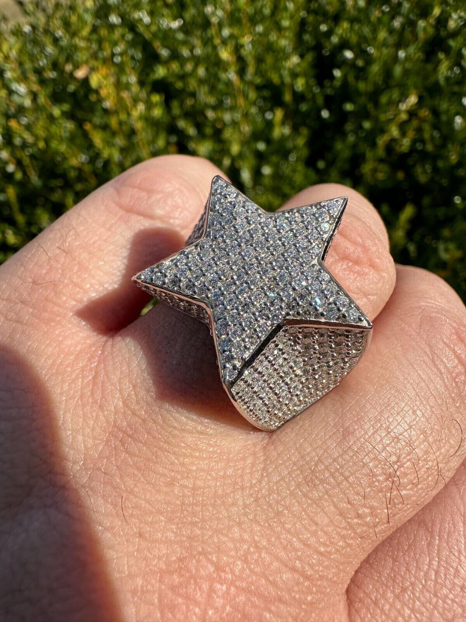 4.99ct Real DIAMOND Ice Star Classic Ring - 925 Silver
