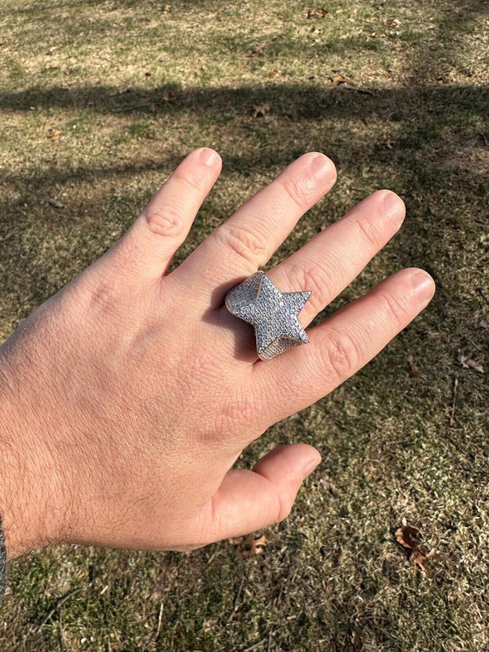 4.99ct Real DIAMOND Ice Star Classic Ring - 925 Silver