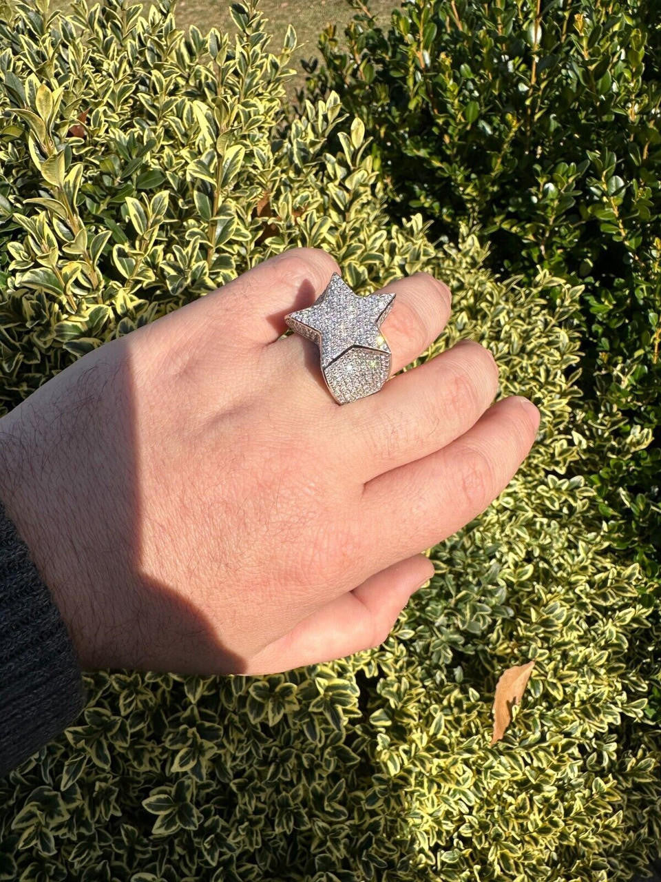 4.99ct Real DIAMOND Ice Star Classic Ring - 14k White Gold