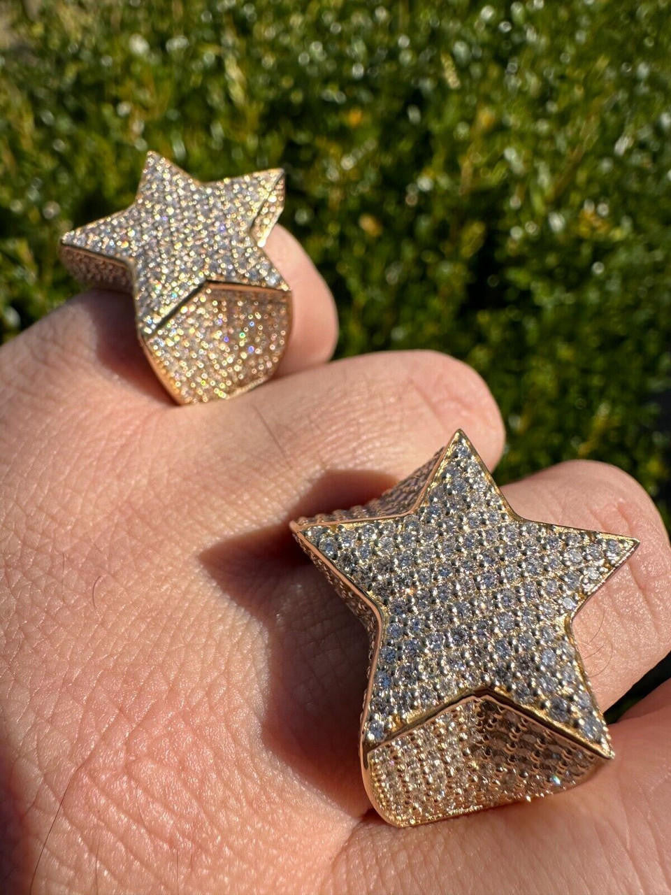 4.99ct Real DIAMOND Ice Star Classic Ring - 14k Yellow Gold