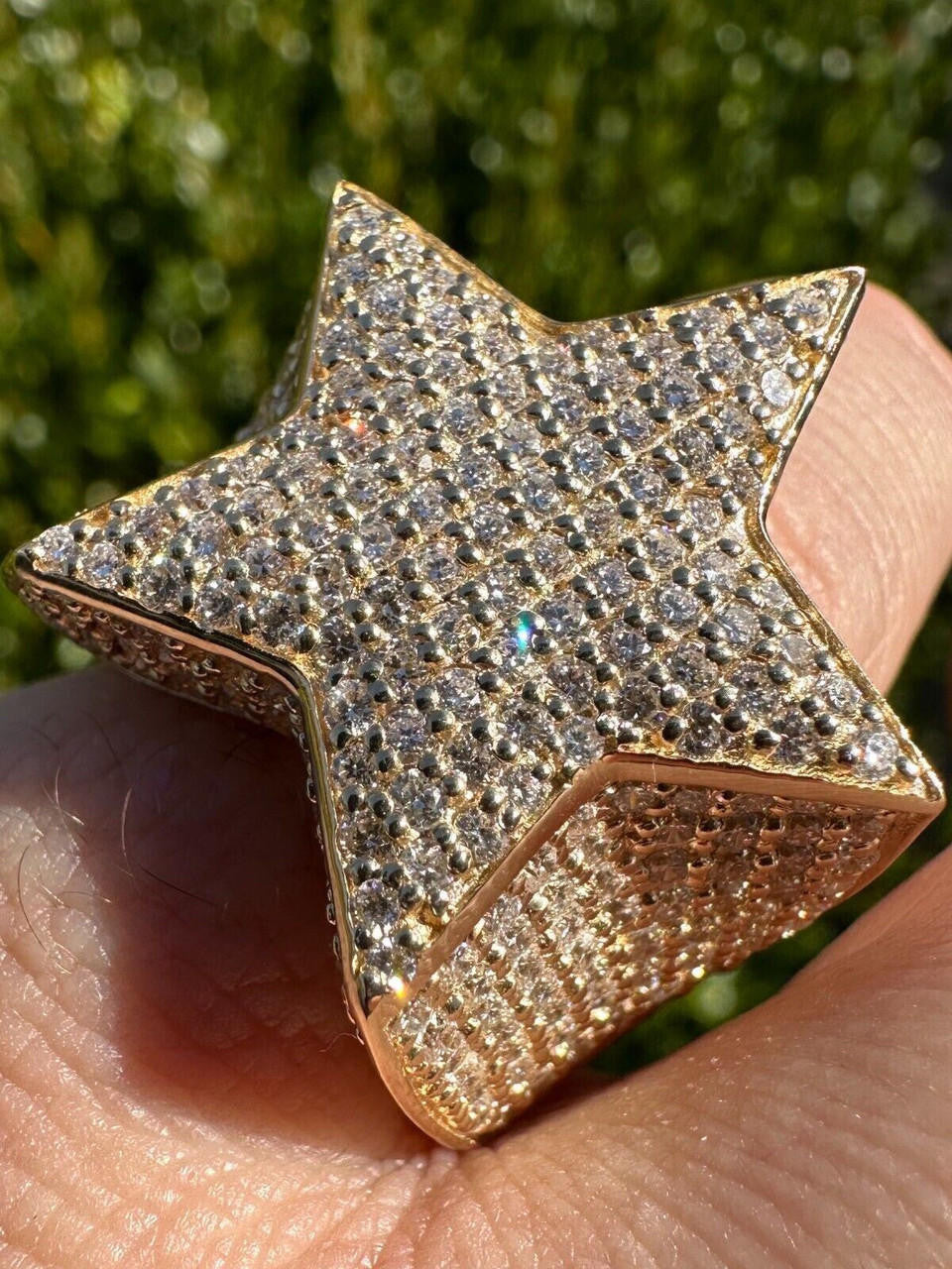 4.99ct Real DIAMOND Ice Star Classic Ring - 14k Yellow Gold