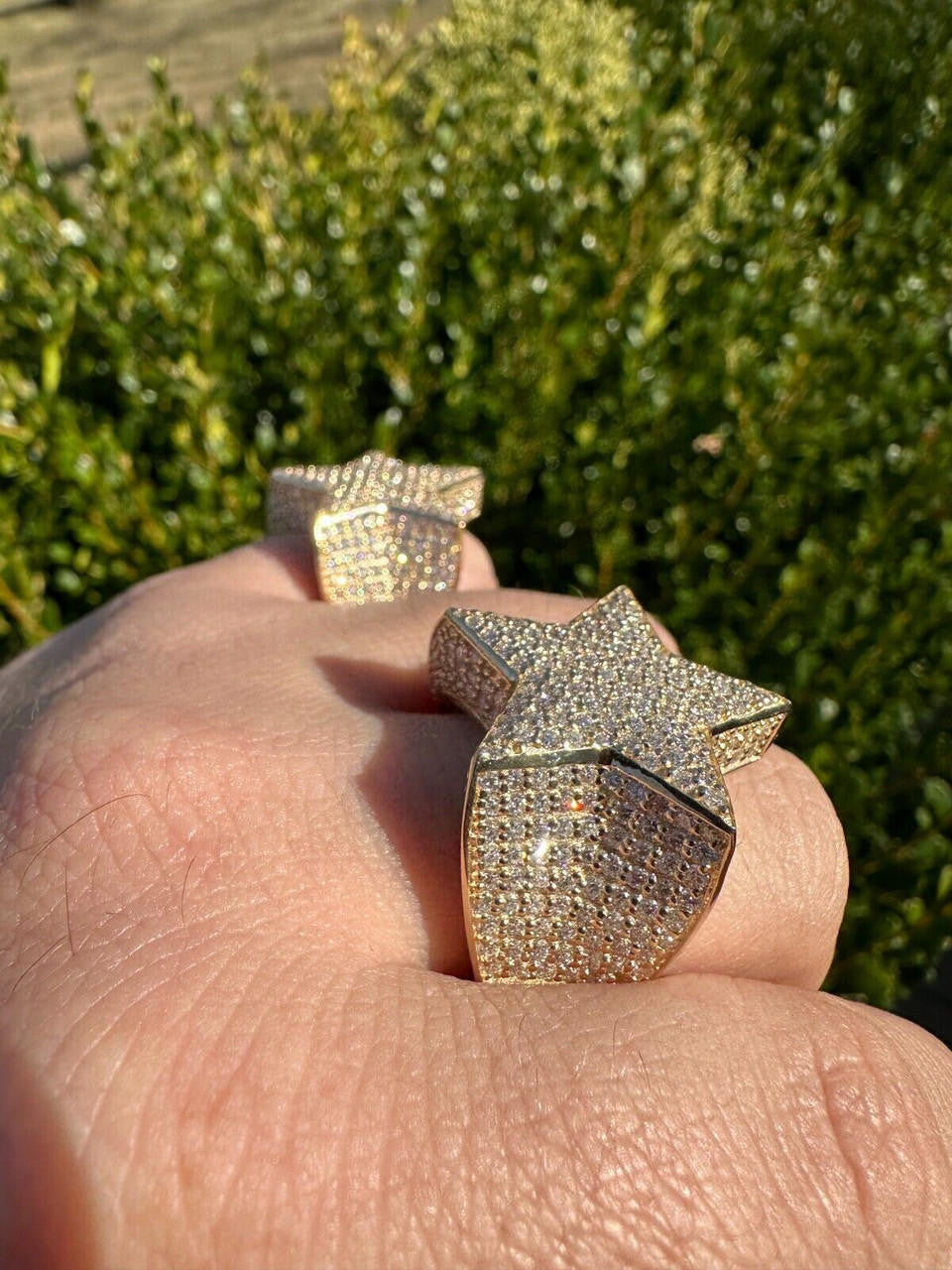 4.99ct Real DIAMOND Ice Star Classic Ring - 14k Yellow Gold
