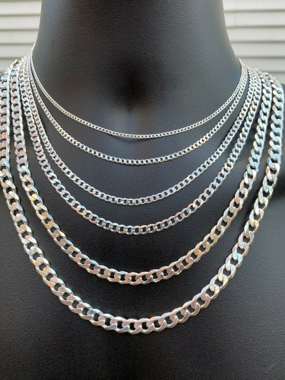 Curb Link Chain Necklace Or Bracelet - 925 Sterling Silver - 7-30" - 2-16mm