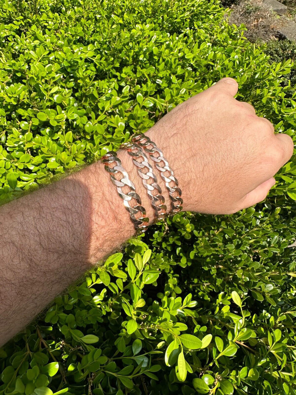 Curb Cuban Link Chain Bracelet W. Box Lock - 14k Rose Gold Vermeil 925 Sterling Silver - 7"-9" - 9.5mm-13mm
