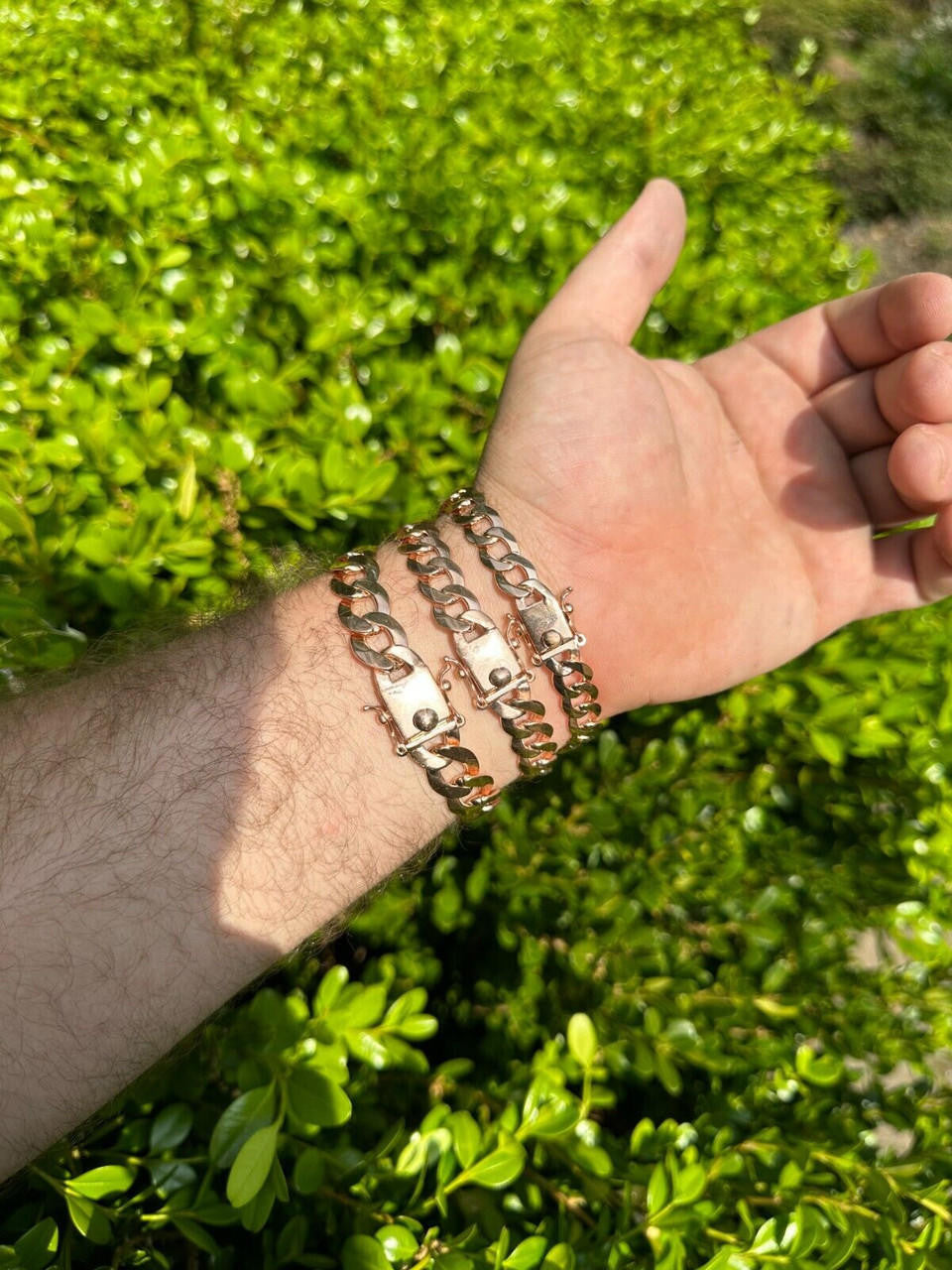 Curb Cuban Link Chain Bracelet W. Box Lock - 14k Rose Gold Vermeil 925 Sterling Silver - 7"-9" - 9.5mm-13mm
