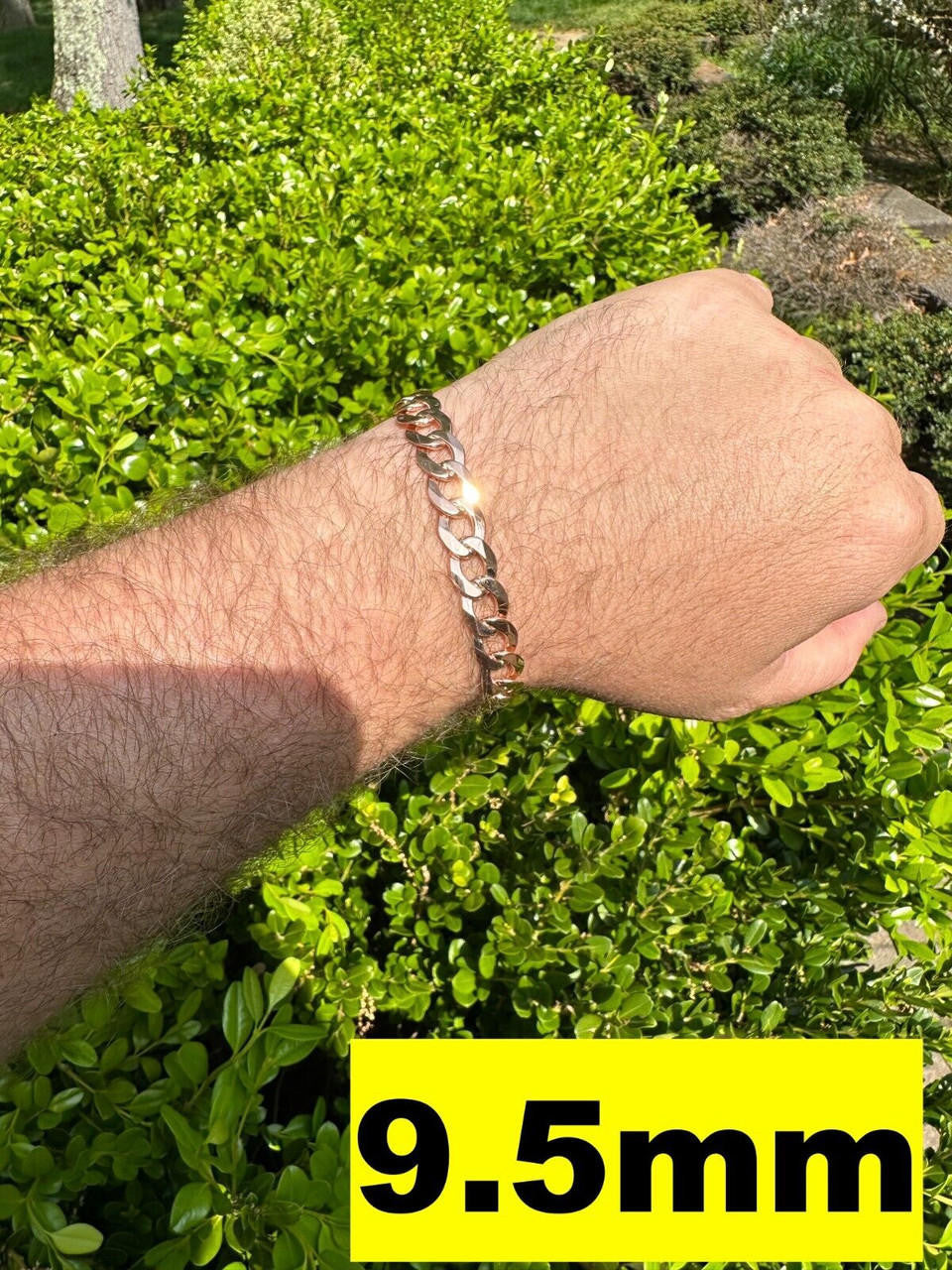 Curb Cuban Link Chain Bracelet W. Box Lock - 14k Rose Gold Vermeil 925 Sterling Silver - 7"-9" - 9.5mm-13mm