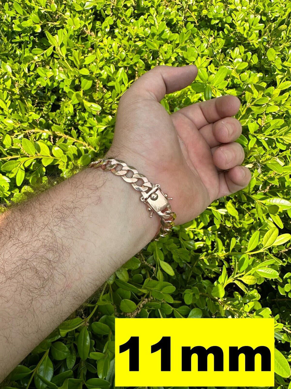 Curb Cuban Link Chain Bracelet W. Box Lock - 14k Rose Gold Vermeil 925 Sterling Silver - 7"-9" - 9.5mm-13mm