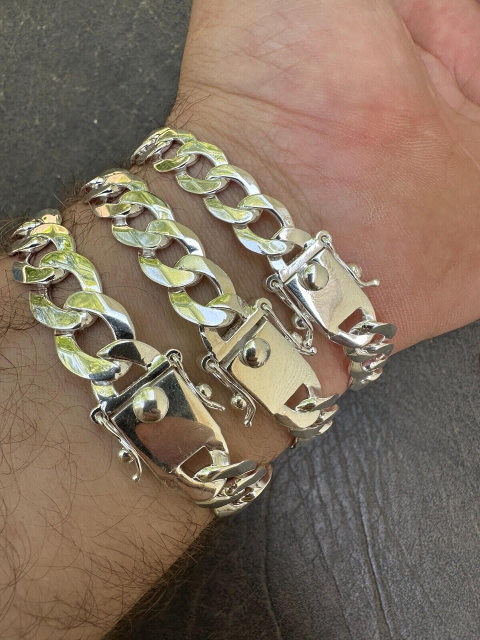 Curb Cuban Link Chain Necklace Or Bracelet W. Box Lock - 925 Sterling Silver - 7"-30" - 9.5mm-13mm