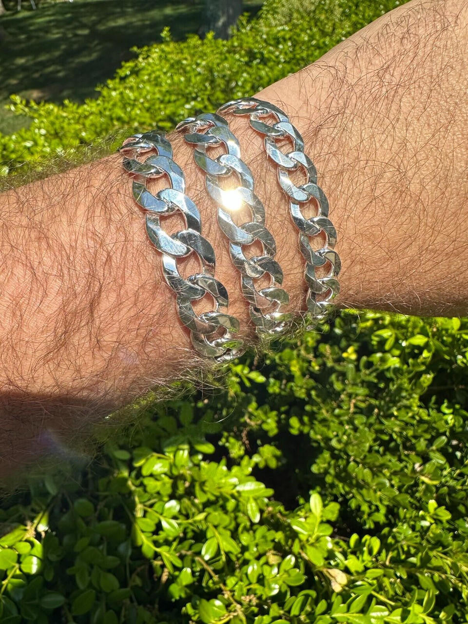 Curb Cuban Link Chain Necklace Or Bracelet W. Box Lock - 925 Sterling Silver - 7"-30" - 9.5mm-13mm