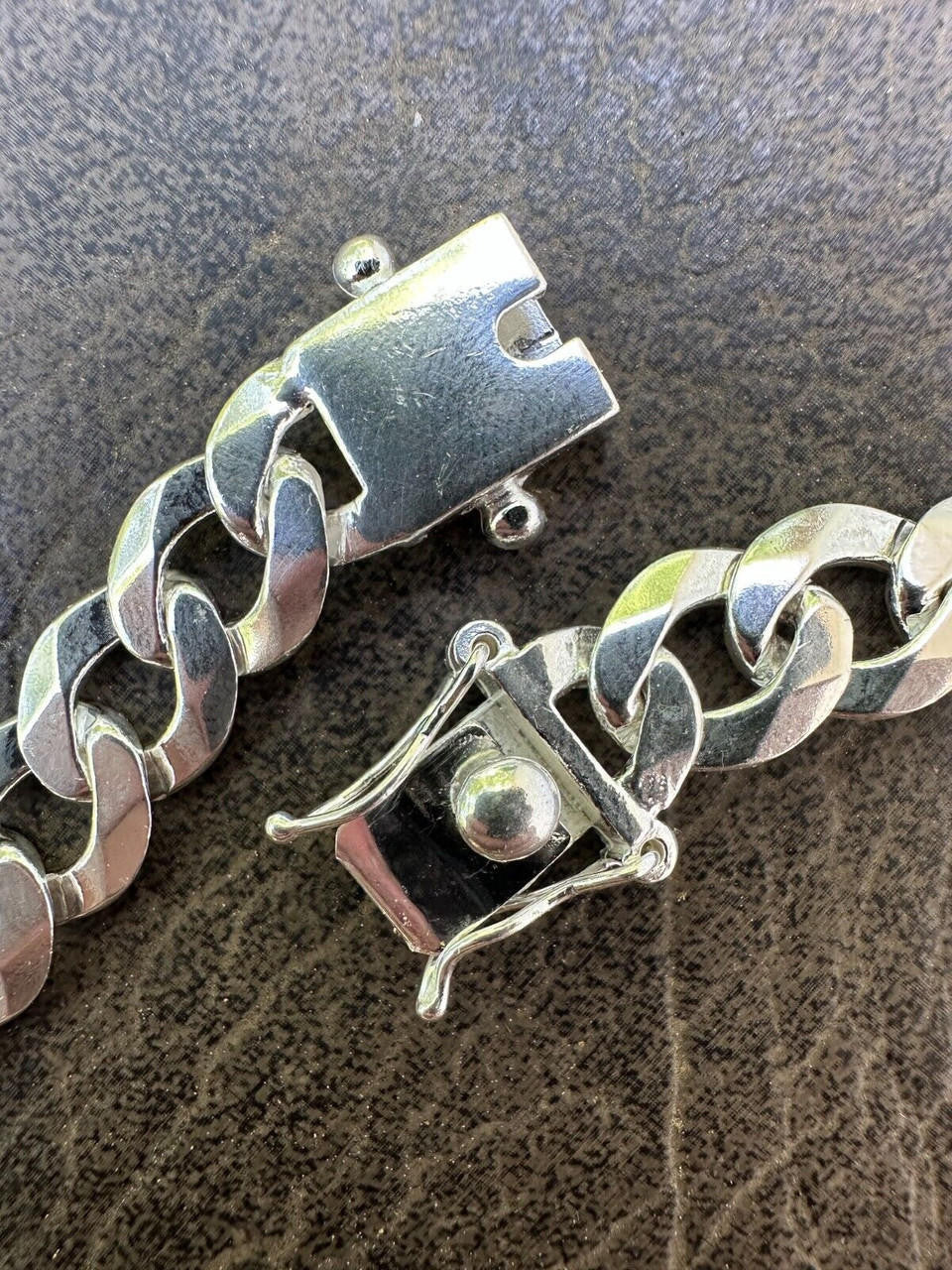 Curb Cuban Link Chain Necklace Or Bracelet W. Box Lock - 925 Sterling Silver - 7"-30" - 9.5mm-13mm