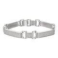 Custom Panther Cuff Link Bracelet Iced Out CZ Stones - 925 Silver - 10.5mm - 7"-8.5"