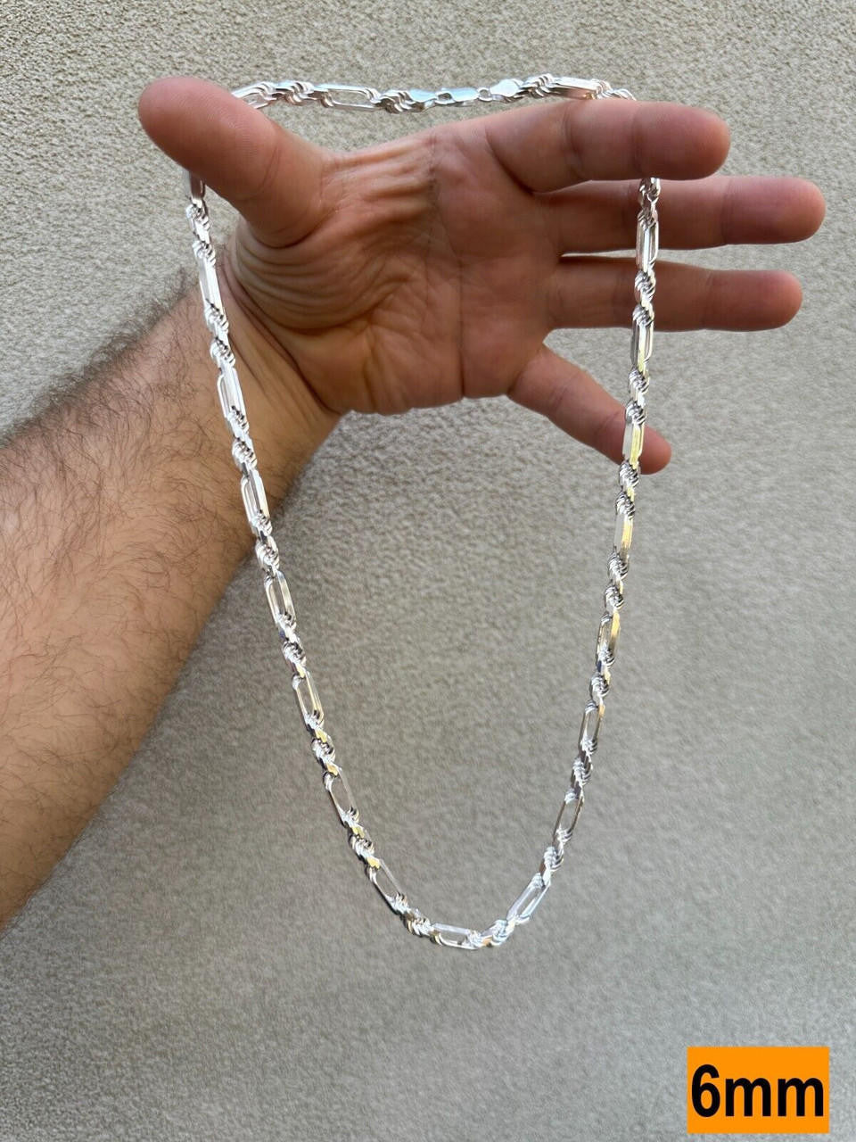 Milano Figarope Chain Necklace Or Bracelet - 925 Sterling Silver - 7"-30" - 4mm-10mm