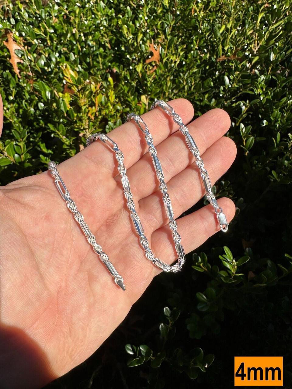 Milano Figarope Chain Necklace Or Bracelet - 925 Sterling Silver - 7"-30" - 4mm-10mm