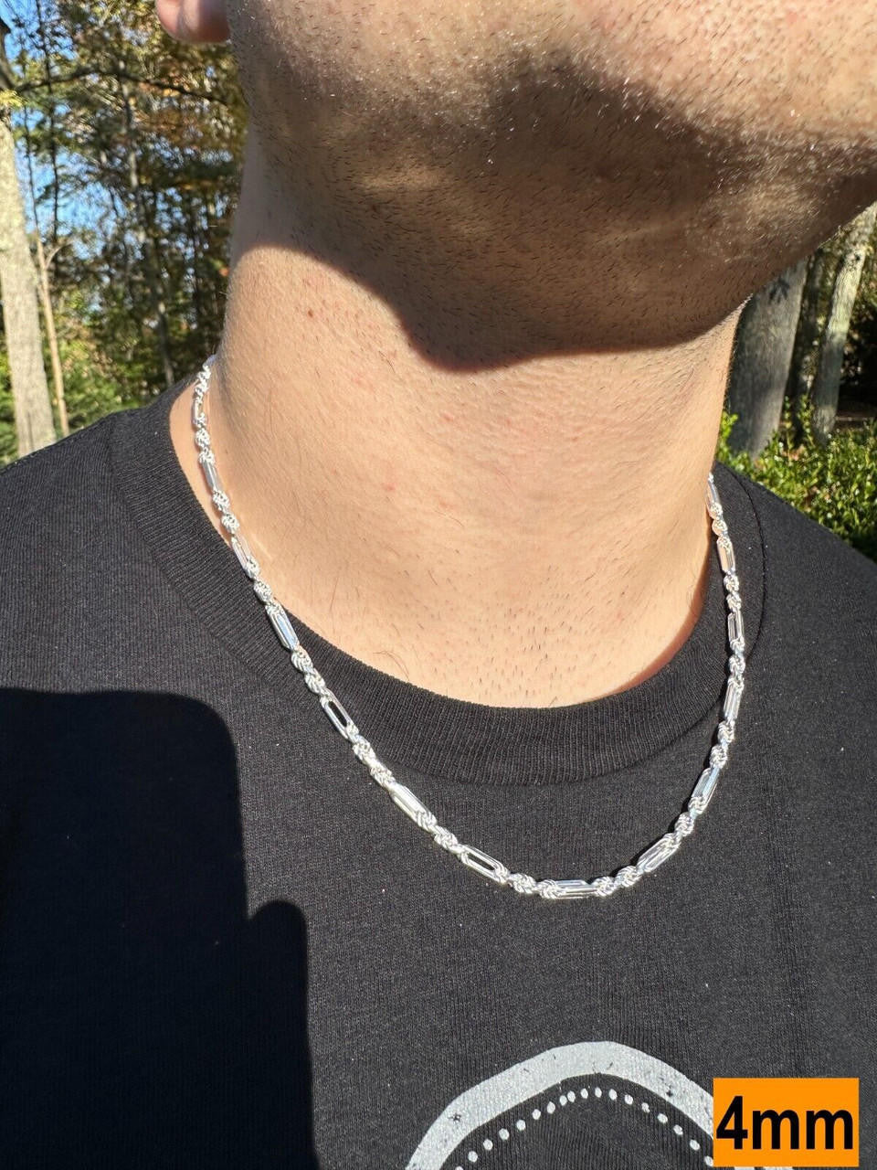 Milano Figarope Chain Necklace Or Bracelet - 925 Sterling Silver - 7"-30" - 4mm-10mm