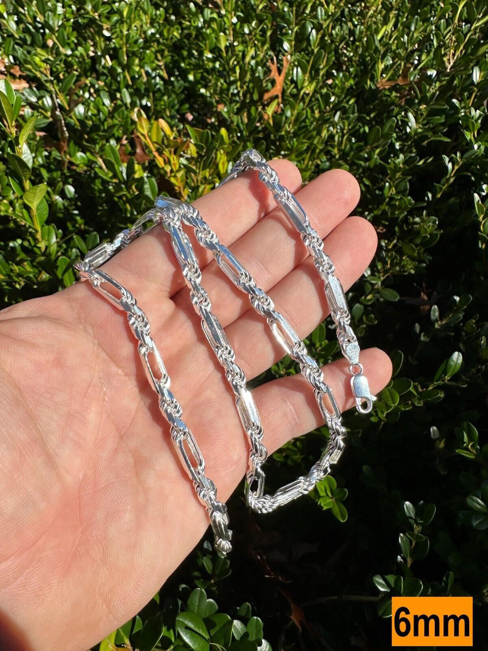 Milano Figarope Chain Necklace Or Bracelet - 925 Sterling Silver - 7"-30" - 4mm-10mm