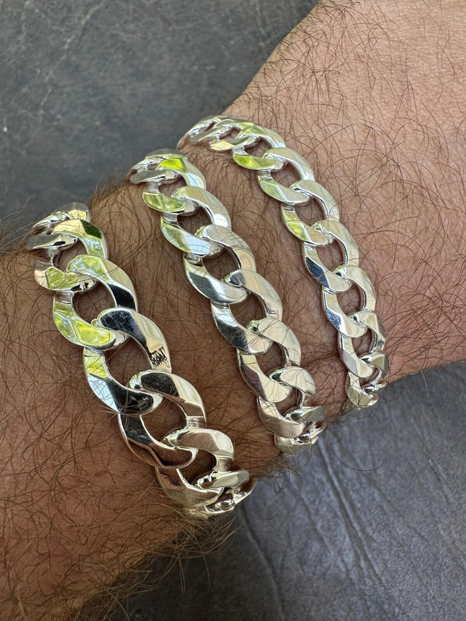 Curb Cuban Link Chain Bracelet W. Box Lock - 925 Sterling Silver - 7"-9" - 9.5mm-13mm