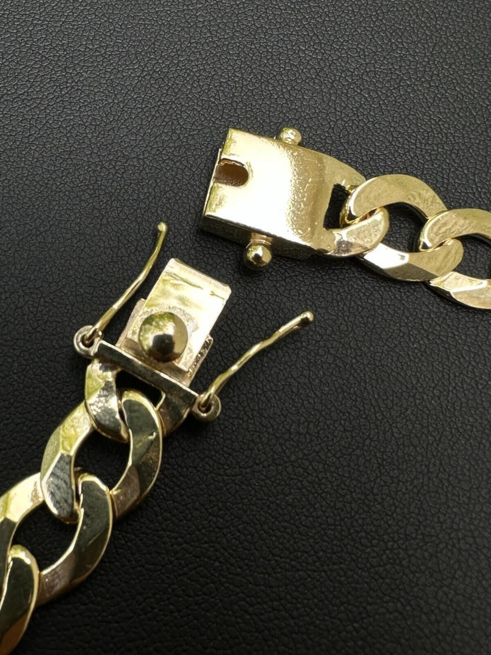 Curb Cuban Link Chain Necklace W. Box Lock - 14k Gold Vermeil 925 Sterling Silver - 18"-30" - 9.5mm-13mm