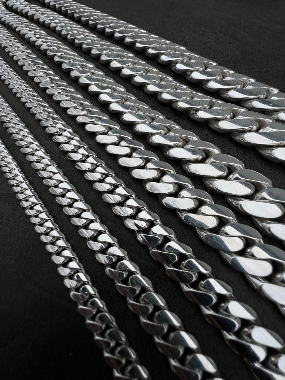 HANDMADE IN USA Miami Cuban Link Chain Necklace Or Bracelet - 999 Fine Silver - 7"-36" - 8mm-28mm TAKES 2-3 WEEKS TO MAKE