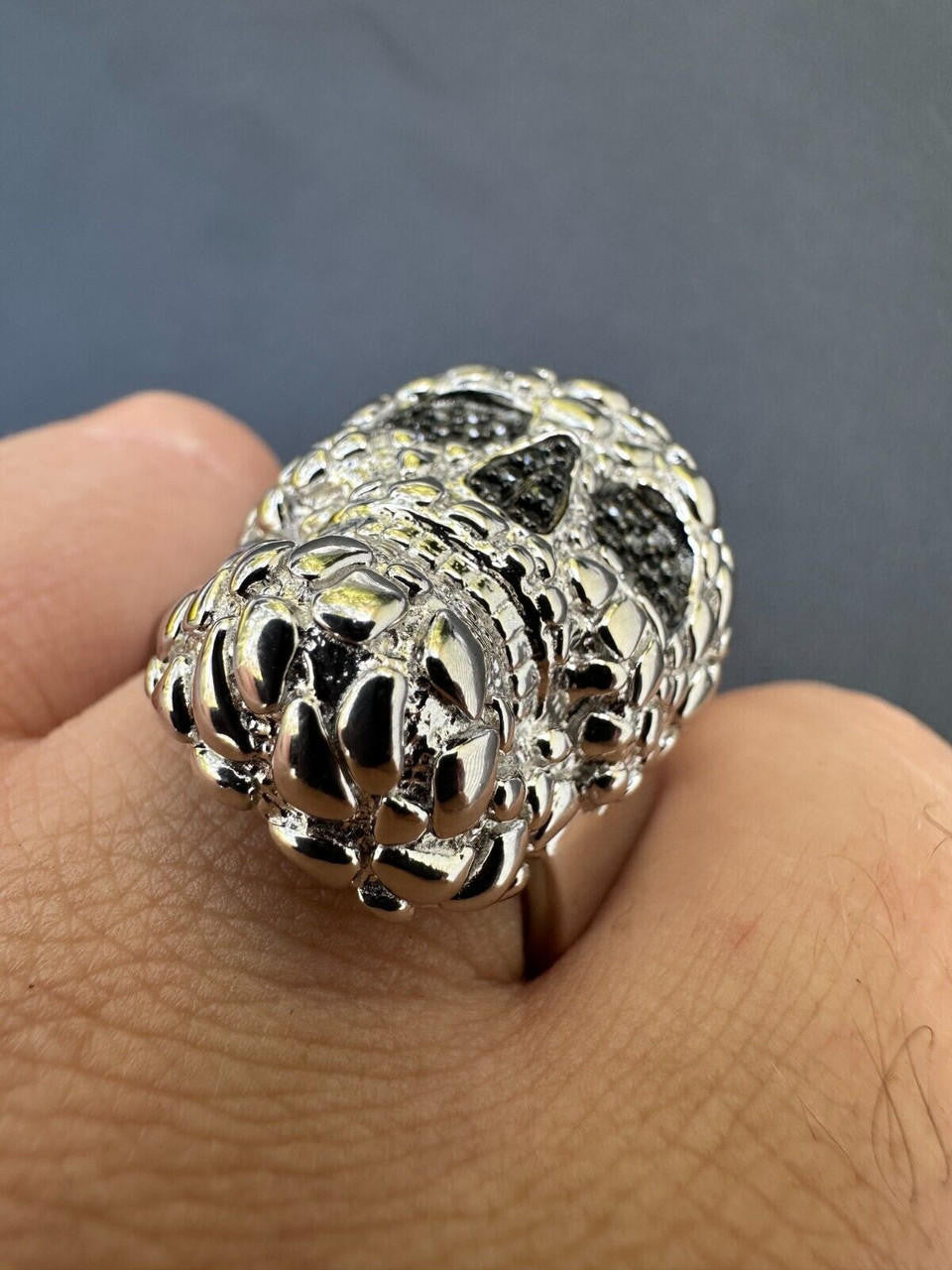 MOISSANITE Death Nugget Ring - 925 Silver