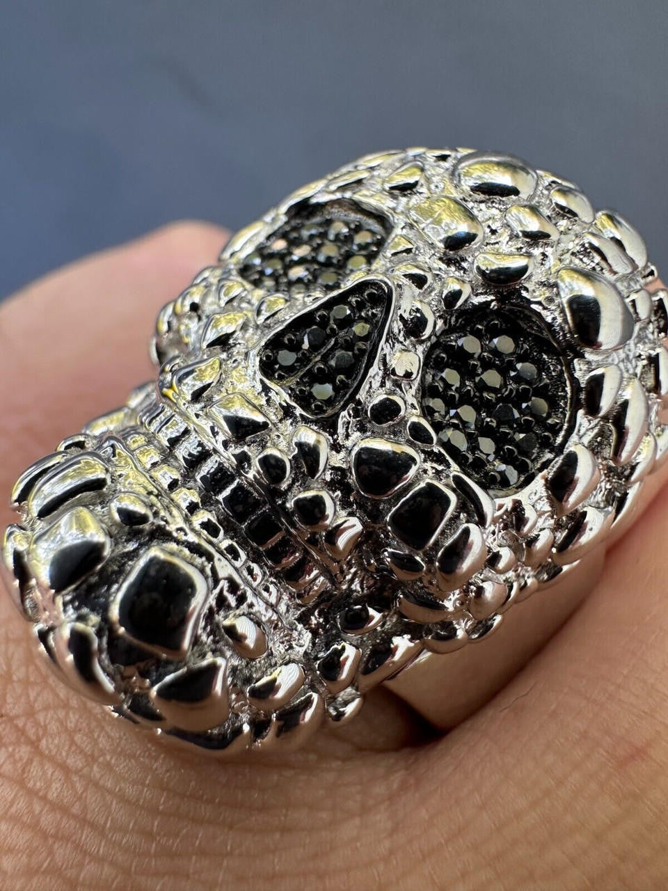 MOISSANITE Death Nugget Ring - 925 Silver