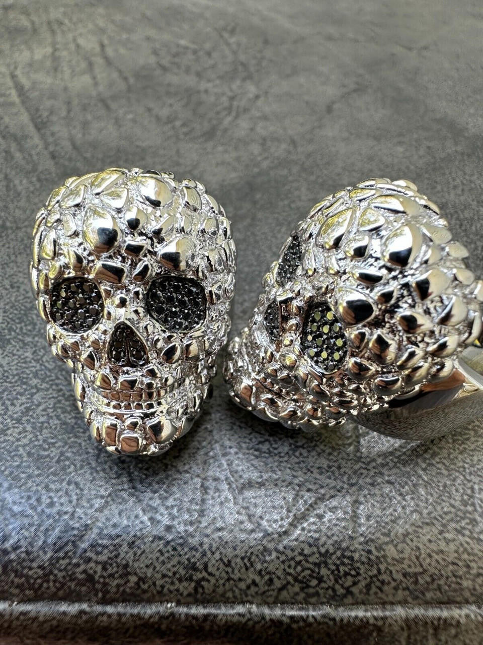 MOISSANITE Death Nugget Ring - 925 Silver