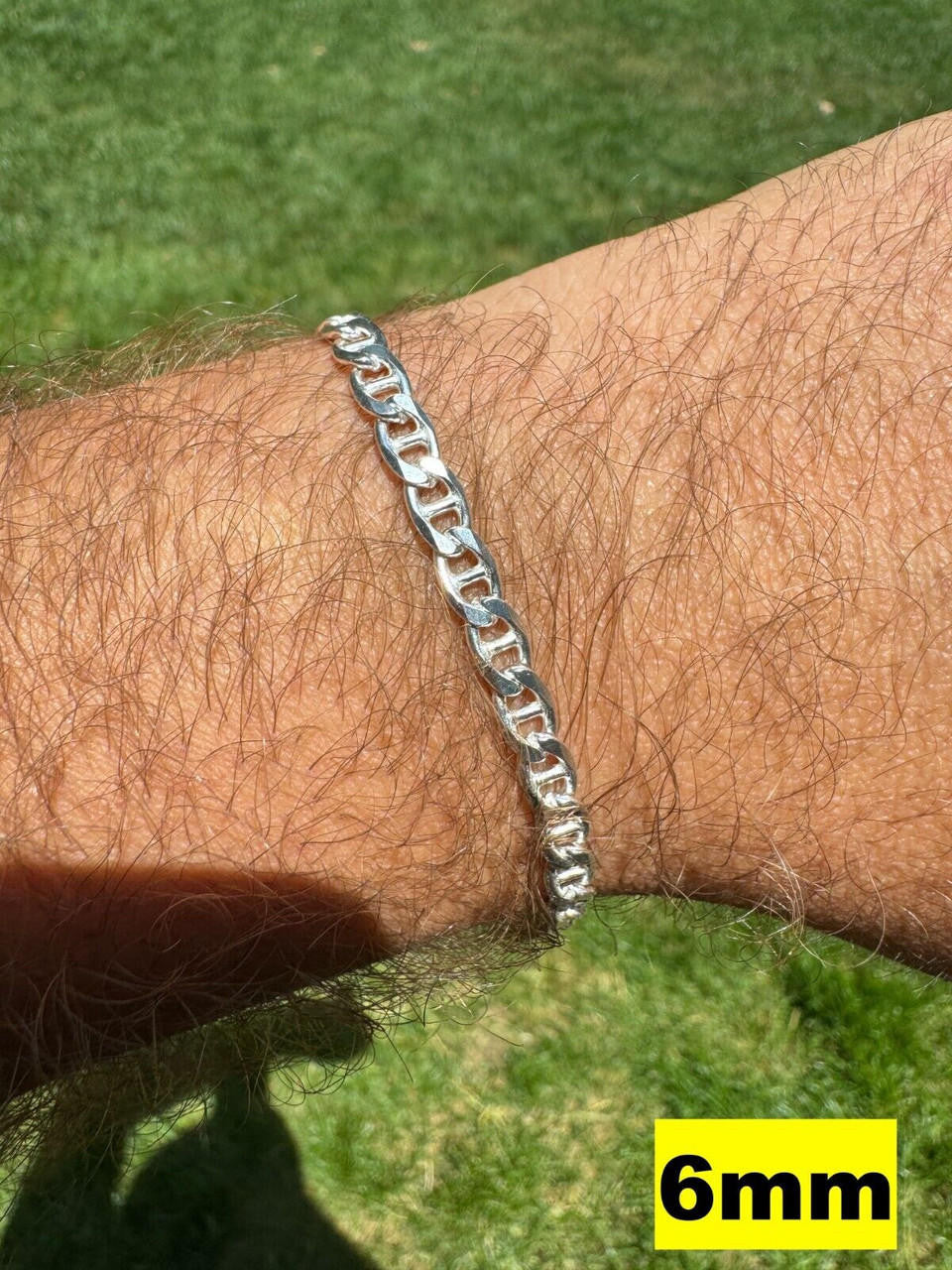 Mariner Link Bracelet - 925 Sterling Silver - 6"-9" - 2.5mm-16mm