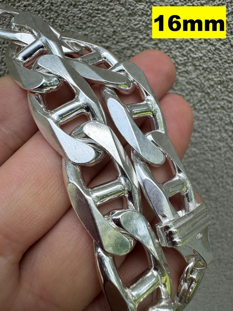 Mariner Link Bracelet - 925 Sterling Silver - 6"-9" - 2.5mm-16mm