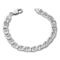 Mariner Link Bracelet - 925 Sterling Silver - 6"-9" - 2.5mm-16mm