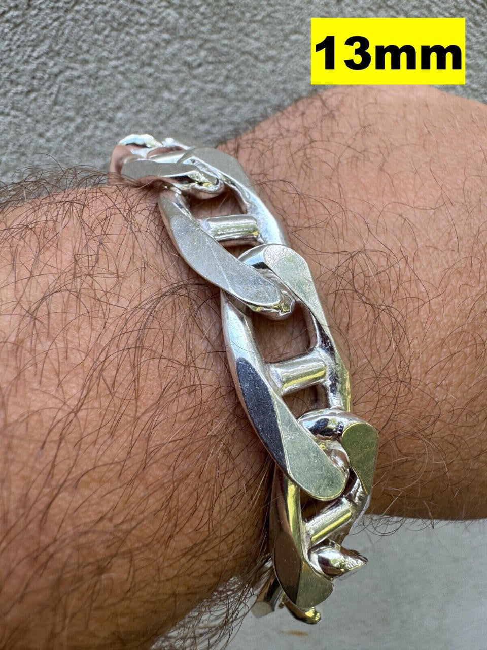 Mariner Link Bracelet - 925 Sterling Silver - 6"-9" - 2.5mm-16mm