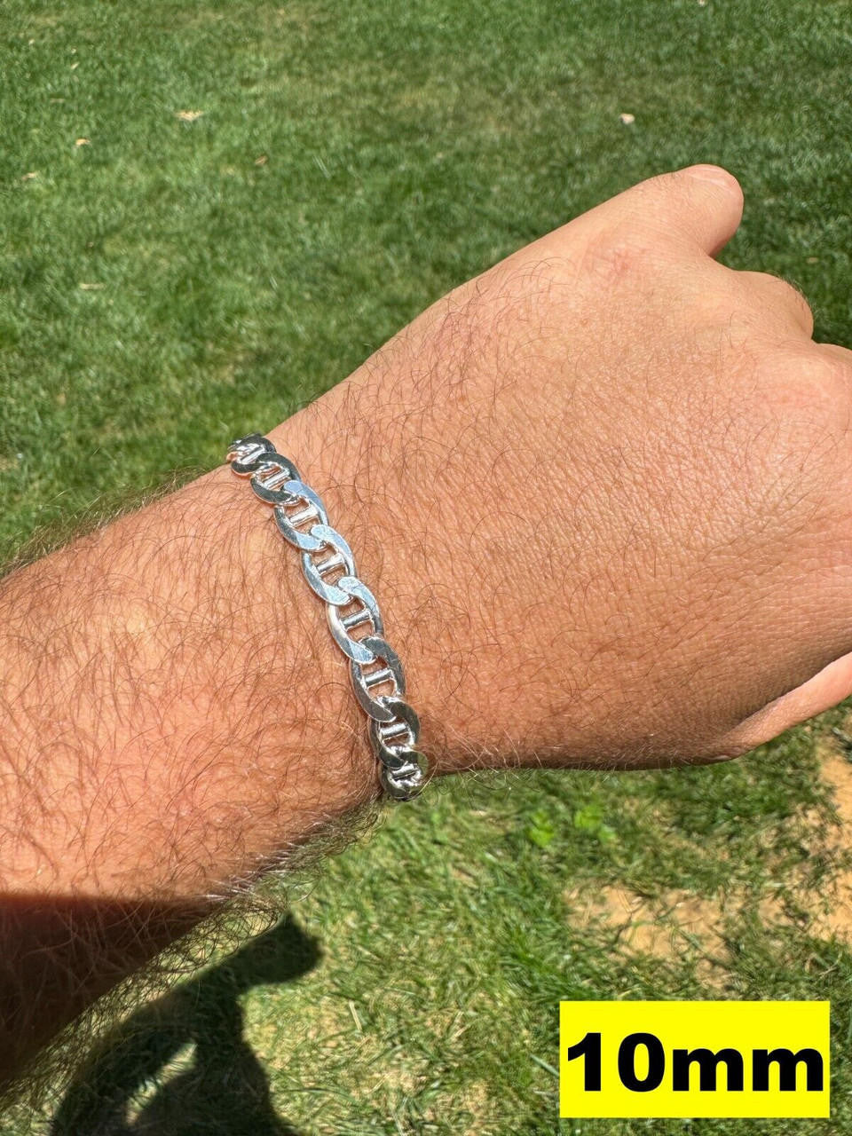Mariner Link Bracelet - 925 Sterling Silver - 6"-9" - 2.5mm-16mm